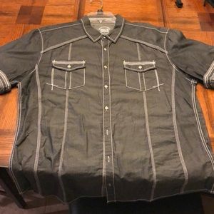 BKE black shirt white stitching Buckle XL
